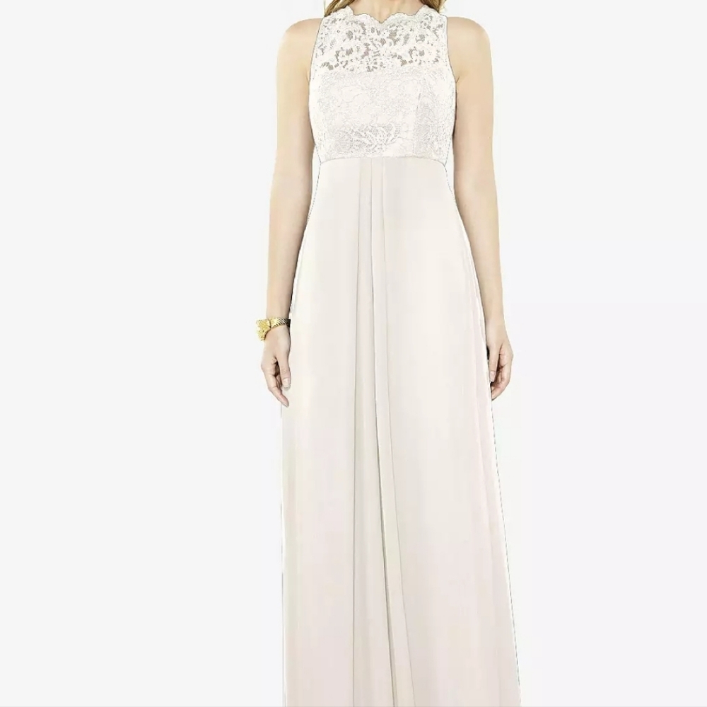 AFTER SIX BRIDESMAIDS 6722 ivory color size 4